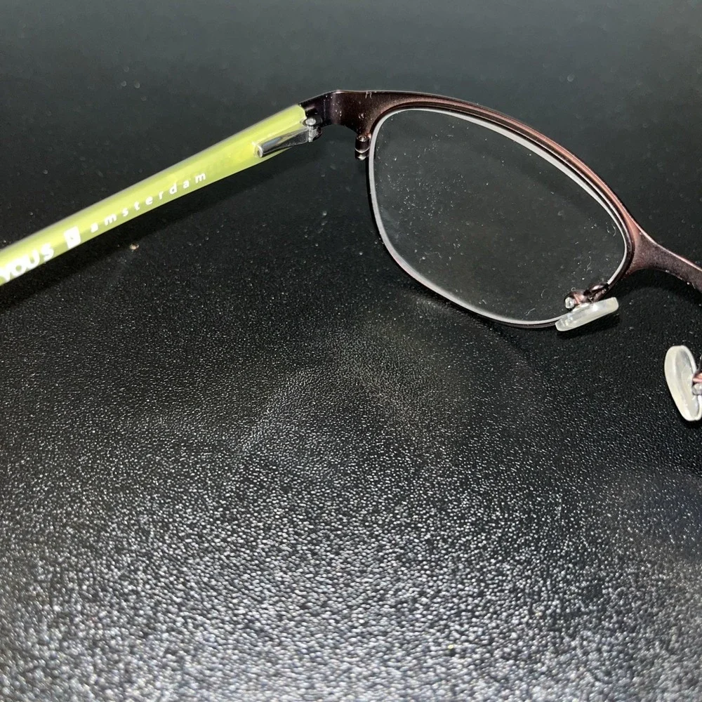 YOU'S 1076 Eyeglasses‎ Frames 50/16/135 Full Rim Semi Cat Eye Purple With Green